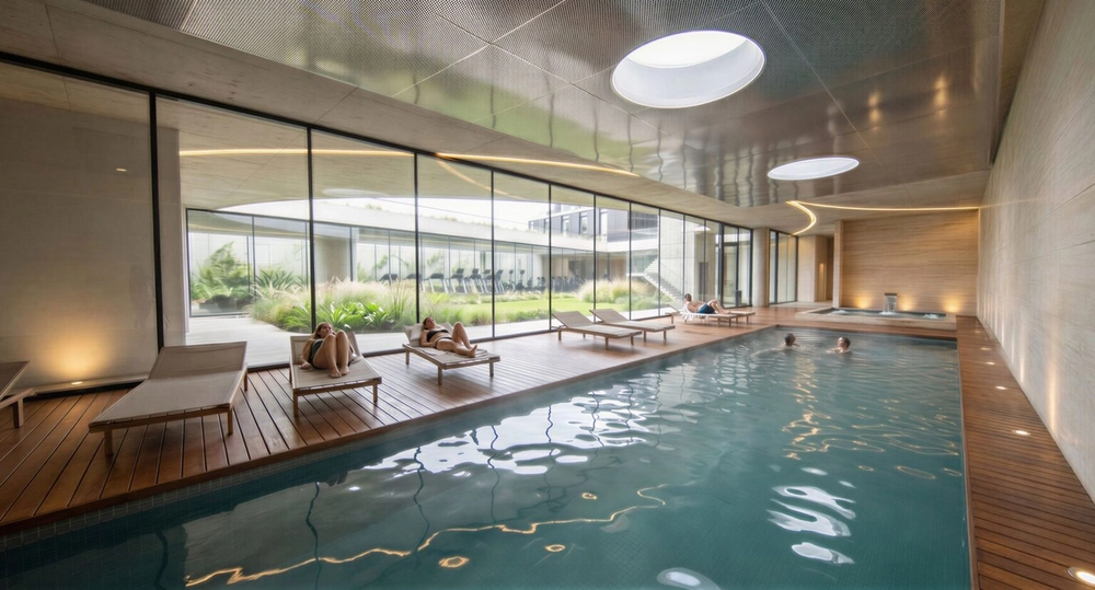 Piscina cubierta y spa de Hurlingham Park